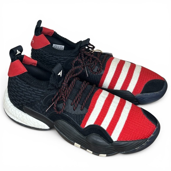 Adidas Trae Young 2 Basketball Shoes Men\'s 10 Red White‎ Black Meilin H06314 NEW main image 6